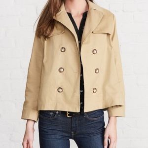 Amour Vert Aubri Cropped Trench